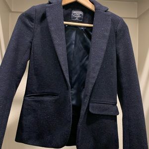 Abercrombie & Fitch Navy Wool Blazer